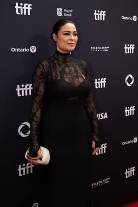 September 5, 2025, Toronto, Ontario, Canada: Yasmine Al Massri attends the red carpet for the Palestine 36 premiere during the 2025 Toronto International Film Festival at Roy Thomson Hall. on September 5, 2025 in Toronto, Canada. Toronto Canada - ZUMAe321 20250905_zea_e321_055 Copyright: xLeonardoxRamirezx