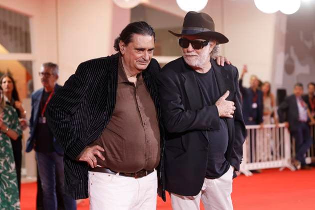 Stefano Pistolini and Francesco De Gregori at the premiere of the documentary Piero Pelù Rumore dentro Noise inside Don t Call Me a Rock Star at the Biennale di Venezia 2025 82 Venice International Film Festival at the Palazzo del Cinema Venice, 05 09 2025 Foto:xD.xBedrosianx xFuturexImagex noise_5908