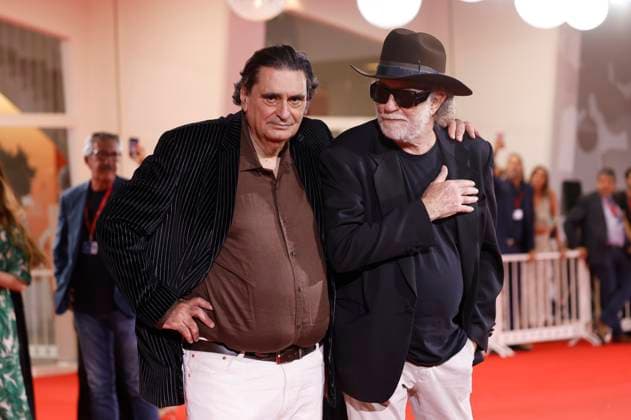 Stefano Pistolini and Francesco De Gregori at the premiere of the documentary Piero Pelù Rumore dentro Noise inside Don t Call Me a Rock Star at the Biennale di Venezia 2025 82 Venice International Film Festival at the Palazzo del Cinema Venice, 05 09 2025 Foto:xD.xBedrosianx xFuturexImagex noise_5909