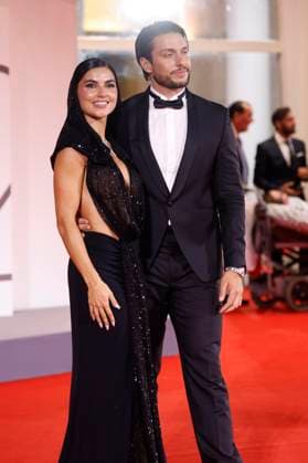 Teresa Langella and Andrea Dal Corso at the premiere of the documentary Piero Pelù Rumore dentro Noise inside Don t Call Me a Rock Star at the Biennale di Venezia 2025 82 Venice International Film Festival at the Palazzo del Cinema Venice, 05 09 2025 Foto:xD.xBedrosianx xFuturexImagex noise_5913