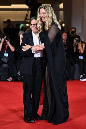 Venice Silent Friend Premiere AM Ildiko Enyedi and Lea Seydoux attending the Silent Friend Premiere as part of the 82nd Venice International Film Festival at the Lido in Venice, Italy on September 05, 2025. Photo by Aurore Marechal ABACAPRESS.COM Venice Italy  Copyright: xMarechalxAurore ABACAx