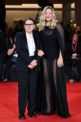 Venice Silent Friend Premiere AM Ildiko Enyedi and Lea Seydoux attending the Silent Friend Premiere as part of the 82nd Venice International Film Festival at the Lido in Venice, Italy on September 05, 2025. Photo by Aurore Marechal ABACAPRESS.COM Venice Italy  Copyright: xMarechalxAurore ABACAx