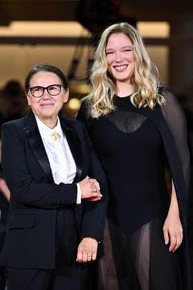 Venice Silent Friend Premiere AM Ildiko Enyedi and Lea Seydoux attending the Silent Friend Premiere as part of the 82nd Venice International Film Festival at the Lido in Venice, Italy on September 05, 2025. Photo by Aurore Marechal ABACAPRESS.COM Venice Italy  Copyright: xMarechalxAurore ABACAx