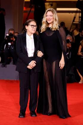 Ildiko Enyedi and Lea Seydoux at the premiere of the feature film Silent Friend Stille Freundin at the Biennale di Venezia 2025 82 Venice International Film Festival at the Palazzo del Cinema Venice, 05 09 2025 Foto:xD.xBedrosianx xFuturexImagex silent_5961