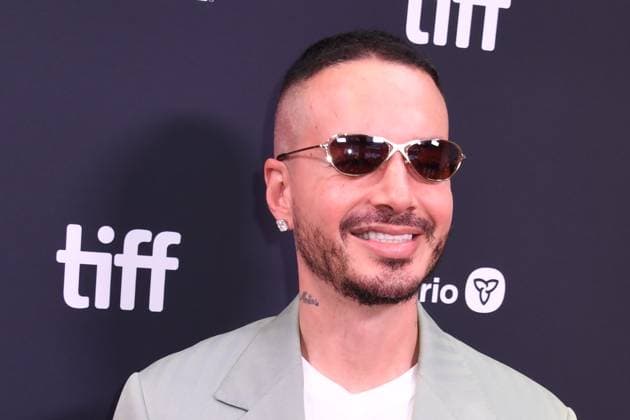 TORONTO, CA - SEPTEMBER 05: J Balvin at the Little Lorraine Red Carpet during the 2025 Toronto International Film Festival at Roy Thomson Hall on September 05, 2025 in Toronto, Canada. Copyright: xMediaPunchx