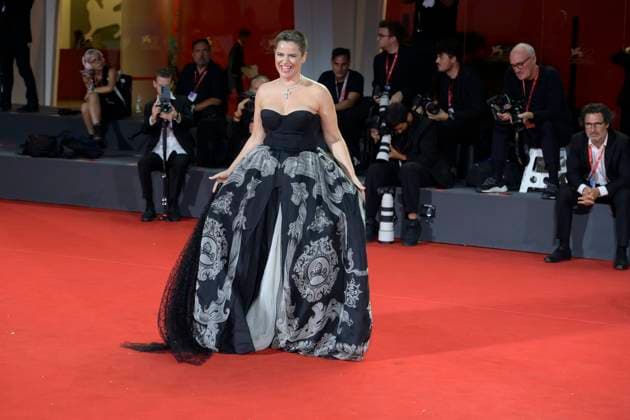 Silent friend red carpet in Venice Lido, Italy - 05 Sep 2025 Silvia Salemi attends the Silent friend red carpet during the 82nd Venice Film Festival at Palazzo del Cinema. Venice Lido Italy Copyright: xMarioxCartellix xSOPAxImagesx _DSC7424