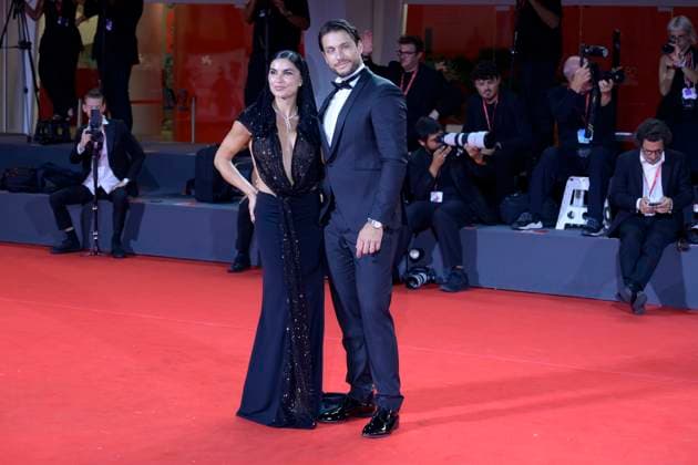 Silent friend red carpet in Venice Lido, Italy - 05 Sep 2025 Teresa Langella (l) and Andrea Dal Corso (r) attend the Silent friend red carpet during the 82nd Venice Film Festival at Palazzo del Cinema. Venice Lido Italy Copyright: xMarioxCartellix xSOPAxImagesx _DSC7490