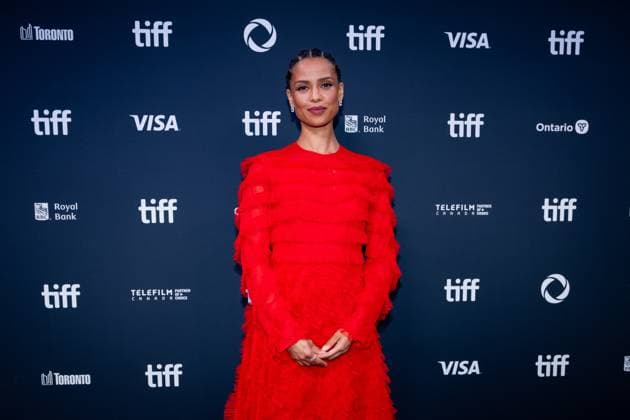 September 5, 2025, Toronto, On, Canada: Gugu Mbatha-Raw walks the red carpet at the premiere of Fuze at the Toronto International Film Festival, in Toronto on Friday, September 5, 2025. Toronto Canada  - ZUMAc35_ 20250905_zaf_c35_130 Copyright: xArlynxMcadoreyx