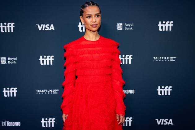 September 5, 2025, Toronto, On, Canada: Gugu Mbatha-Raw walks the red carpet at the premiere of Fuze at the Toronto International Film Festival, in Toronto on Friday, September 5, 2025. Toronto Canada  - ZUMAc35_ 20250905_zaf_c35_141 Copyright: xArlynxMcadoreyx