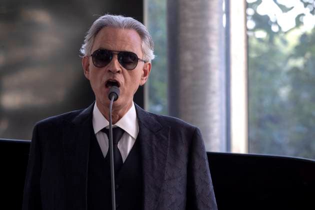 Pope Leo XIV inaugurates Borgo Laudato Si , in Castel Gandolfo, Italy - 5 Sept 2025 Andrea Bocelli sings at the inauguration of the Borgo Laudato Si , attended by Pope Leo XIV in Castel Gandolfo, near Rome. Castel Gandolfo Italy Copyright: xMariaxGraziaxPicciarellax xSOPAxImagesx MGPICCIARELLA_016