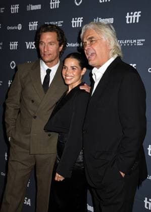TORONTO, CA - SEPTEMBER 05: Matthew McConaughey, America Ferrera and Paul Greengrass at the premiere of The Lost Bus during the 2025 Toronto International Film Festival at Princess of Wales Theatre on September 05, 2025 in Toronto, Canada. Copyright: xMediaPunchx
