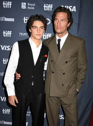 TORONTO, CA - SEPTEMBER 05: Levi Alves McConaughey and Matthew McConaughey at the premiere of The Lost Bus during the 2025 Toronto International Film Festival at Princess of Wales Theatre on September 05, 2025 in Toronto, Canada. Copyright: xMediaPunchx