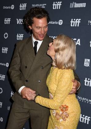 TORONTO, CA - SEPTEMBER 05: Matthew McConaughey and Mary Kathlene McCabe at the premiere of The Lost Bus during the 2025 Toronto International Film Festival at Princess of Wales Theatre on September 05, 2025 in Toronto, Canada. Copyright: xMediaPunchx