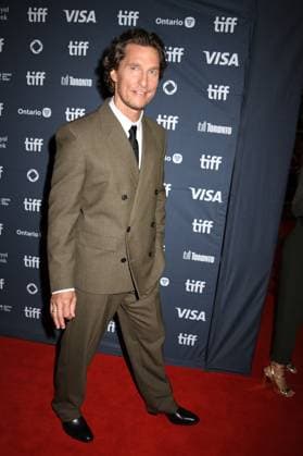TORONTO, CA - SEPTEMBER 05: Matthew McConaughey at the premiere of The Lost Bus during the 2025 Toronto International Film Festival at Princess of Wales Theatre on September 05, 2025 in Toronto, Canada. Copyright: xMediaPunchx