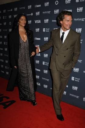 TORONTO, CA - SEPTEMBER 05: Camila Alves McConaughey and Matthew McConaughey at the premiere of The Lost Bus during the 2025 Toronto International Film Festival at Princess of Wales Theatre on September 05, 2025 in Toronto, Canada. Copyright: xMediaPunchx