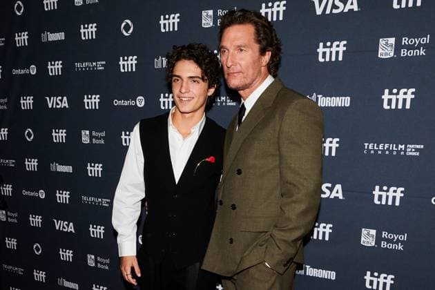 September 5, 2025, Toronto, On, Canada: Levi McConaughey (left) and Matthew McConaughey are photographed on the red carpet for the film The Lost Bus during the Toronto International Film Festival in Toronto, on Friday, Sept. 5, 2025. Toronto Canada  - ZUMAc35_ 20250905_zaf_c35_157 Copyright: xSammyxKoganx