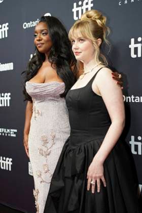 September 5, 2025, Toronto, Ontario, Canada: (L-R) Mallori Johnson and Angourie Rice attend the red carpet for the Ã¢â‚¬ËœSteal AwayÃ¢â‚¬â ¢ premiere during the 2025 Toronto International Film Festival at Royal Alexandra Theatre. on September 5, 2025 in Toronto, Canada. Toronto Canada - ZUMAe321 20250905_zea_e321_285 Copyright: xLeonardoxRamirezx