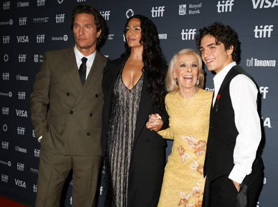 50th Toronto International Film Festival Red carpet of the film The lost bus Matthew McConaughey, Camilla Alves, Kay McConaughey and Levi McConaughey 448376 2025 09 05 Toronto Canada  Copyright: xIsabellexVautierx xStarfacex STAR_448376_073