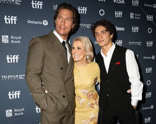 50th Toronto International Film Festival Red carpet of the film The lost bus Matthew McConaughey, Kay McConaughey and Levi McConaughey 448376 2025 09 05 Toronto Canada  Copyright: xIsabellexVautierx xStarfacex STAR_448376_077