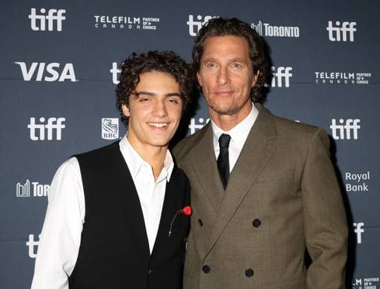 50th Toronto International Film Festival Red carpet of the film The lost bus Matthew McConaughey with his son Levi McConaughey 448376 2025 09 05 Toronto Canada  Copyright: xIsabellexVautierx xStarfacex STAR_448376_092