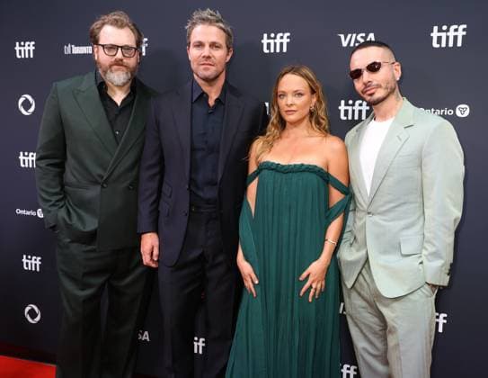 50th Toronto International Film Festival Red carpet of the film Little Lorraine Andy Hines, Stephen Amell, Auden Thornton and J Balvin 448376 2025 09 05 Toronto Canada  Copyright: xIsabellexVautierx xStarfacex STAR_448376_149