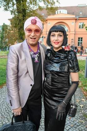 abb Julian F M Stoeckel and Pauline Stolze as guests at the theater premiere of Der eingebildet Kranke on Dieter Hallervordens 90th birthday at Schlosspark Theater 05 09 2025 in Berlin Berlin Germany