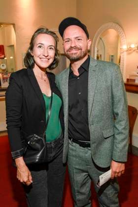 abb Maike von Bremen and Christian Kuehn as guests at the theater premiere of Der eingebildet Kranke on Dieter Hallervordens 90th birthday at Schlosspark Theater 05 09 2025 in Berlin Berlin Germany
