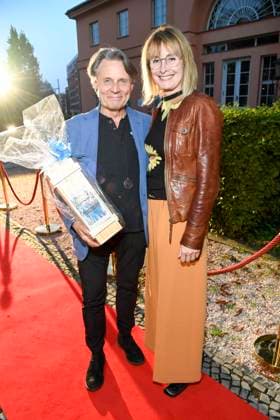 abb Wolfgang Bahro and Barbara Bahro Actor couple as guests at the theater premiere of Der eingebildet Kranke on Dieter Hallervordens 90th birthday at Schlosspark Theater 05 09 2025 in Berlin Berlin Germany