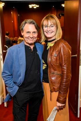 abb Wolfgang Bahro and Barbara Bahro Actor couple as guests at the theater premiere of Der eingebildet Kranke on Dieter Hallervordens 90th birthday at Schlosspark Theater 05 09 2025 in Berlin Berlin Germany