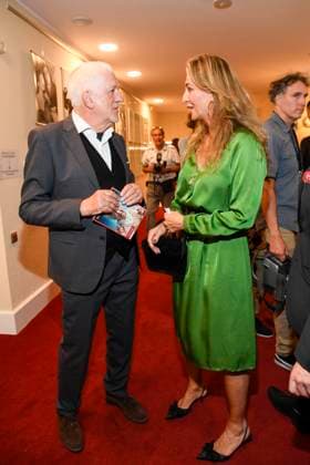 abb IIlja Richter and Caroline Beil as guests at the theater premiere of Der eingebildet Kranke on Dieter Hallervordens 90th birthday at Schlosspark Theater 05 09 2025 in Berlin Berlin Germany