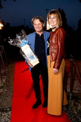 Wolfgang and Barbara Bahro at the pemiere Der eingebilkdet Kranke and Dieter Hallervordens 90th birthday at the Schloßparktheater in Berlinon 5 9 2025