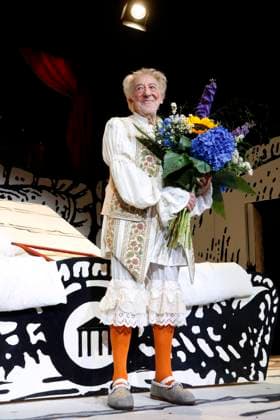 at the pemiere Der eingebilkdet Kranke and Dieter Hallervordens 90th birthday at the Schloßparktheater in Berlinon 5 9 2025