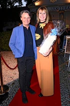 Wolfgang Bahro with his wife Barbara Bahro at the premiere of the play Der eingebildet Kranke and Dieter Hallervordens 90th birthday at the Schlosspark Theater Berlin, 05 09 2025 Foto:xN.xKubelkax xFuturexImagex hallervorden_5744
