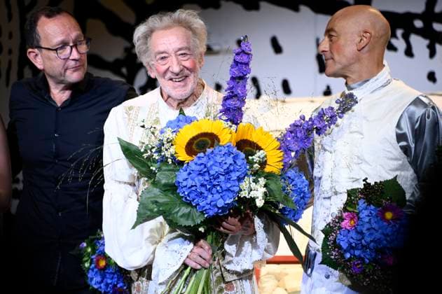 Dieter Hallervorden at the premiere of the play Der eingebildet Kranke and Dieter Hallervordens 90th birthday at the Schlosspark Theater Berlin, 05 09 2025 Foto:xN.xKubelkax xFuturexImagex hallervorden_5757