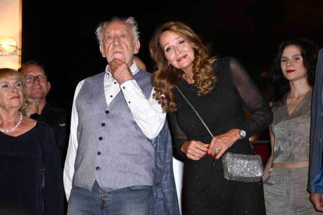 Dieter Hallervorden with his wife Christiane Zander at the premiere of the play Der eingebildet Kranke and Dieter Hallervordens 90th birthday at the Schlosspark Theater Berlin, 05 09 2025 Foto:xN.xKubelkax xFuturexImagex hallervorden_5767