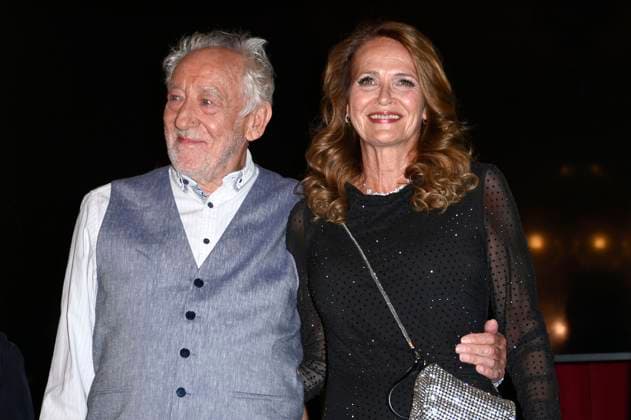 Dieter Hallervorden with his wife Christiane Zander at the premiere of the play Der eingebildet Kranke and Dieter Hallervordens 90th birthday at the Schlosspark Theater Berlin, 05 09 2025 Foto:xN.xKubelkax xFuturexImagex hallervorden_5768