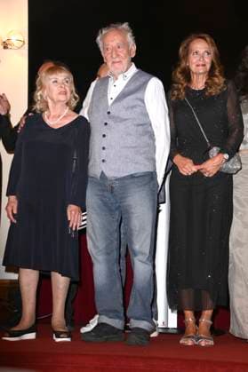 Dagmar Biener, Dieter Hallervorden and Christiane Zander at the premiere of the play Der eingebildet Kranke and Dieter Hallervordens 90th birthday at the Schlosspark Theater Berlin, 05 09 2025 Foto:xN.xKubelkax xFuturexImagex hallervorden_5771
