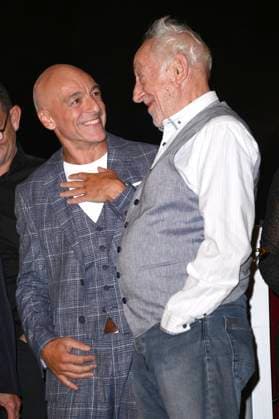 Mario Ramos and Dieter Hallervorden at the premiere of the play Der eingebildet Kranke and Dieter Hallervordens 90th birthday at the Schlosspark Theater Berlin, 05 09 2025 Foto:xN.xKubelkax xFuturexImagex hallervorden_5775