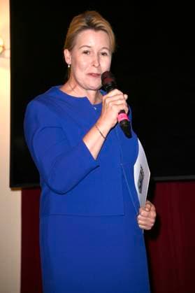 Franziska Giffey at the premiere of the play Der eingebildet Kranke and Dieter Hallervordens 90th birthday at the Schlosspark Theater Berlin, 05 09 2025 Foto:xN.xKubelkax xFuturexImagex hallervorden_5785