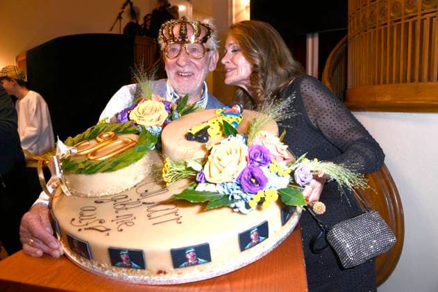 Dieter Hallervorden with his wife Christiane Zander at the premiere of the play Der eingebildet Kranke and Dieter Hallervordens 90th birthday at the Schlosspark Theater Berlin, 05 09 2025 Foto:xN.xKubelkax xFuturexImagex hallervorden_5794