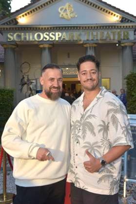 Citizen Lars Dietrich with son Jean at the premiere of the play Der eingebildet Kranke and Dieter Hallervordens 90th birthday at the Schlosspark Theater Berlin, 05 09 2025 Foto:xM.xBehrensx xFuturexImagex hallervorden_5813