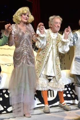 Dieter Hallervorden with his wife Christiane Zander at the premiere of the play Der eingebildet Kranke and Dieter Hallervordens 90th birthday at the Schlosspark Theater Berlin, 05 09 2025 Foto:xM.xBehrensx xFuturexImagex hallervorden_5834