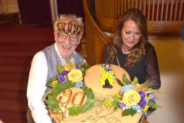 Dieter Hallervorden with his wife Christiane Zander at the premiere of the play Der eingebildet Kranke and Dieter Hallervordens 90th birthday at the Schlosspark Theater Berlin, 05 09 2025 Foto:xM.xBehrensx xFuturexImagex hallervorden_5839
