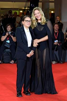 Ildiko Enyedi and Lea Seydoux at the premiere of the feature film Silent Friend Stille Freundin at the Biennale di Venezia 2025 82 Venice International Film Festival at the Palazzo del Cinema Venice, 05 09 2025 Foto:xA.xM.xTinghinox xFuturexImagex friend_5754