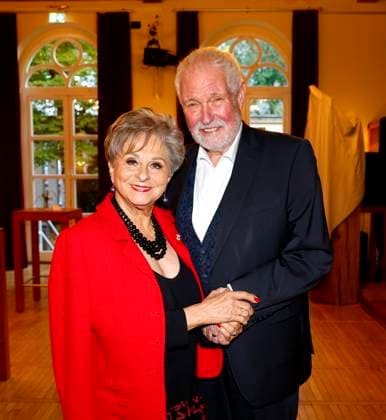Dagmar Frederic, Dr. Klaus Lenk at the premiere of Der eingebildet Kranke and Dieter Hallervordens 90th birthday at the Schloßpark Theater Berlin