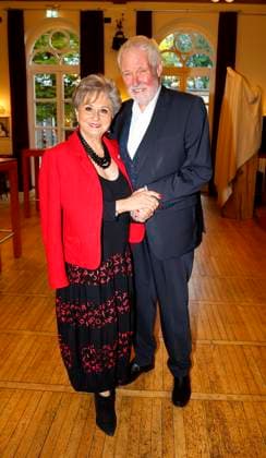 Dagmar Frederic, Dr. Klaus Lenk at the premiere of Der eingebildet Kranke and Dieter Hallervordens 90th birthday at the Schloßpark Theater Berlin
