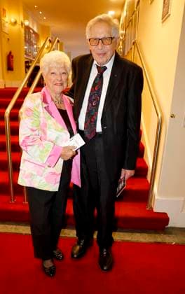 Reni and Otfried Laur at the premiere of Der eingebildet Kranke and Dieter Hallervordens 90th birthday at the Schloßpark Theater Berlin