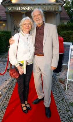 Rita Feldmeier with husband Achim Wolff at the premiere of Der eingebildet Kranke and Dieter Hallervordens 90th birthday at the Schloßpark Theater Berlin