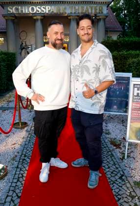 Citizen Lars Dietrich with son Sean Dietrich at the premiere of Der eingebildet Kranke and Dieter Hallervordens 90th birthday at the Schloßpark Theater Berlin