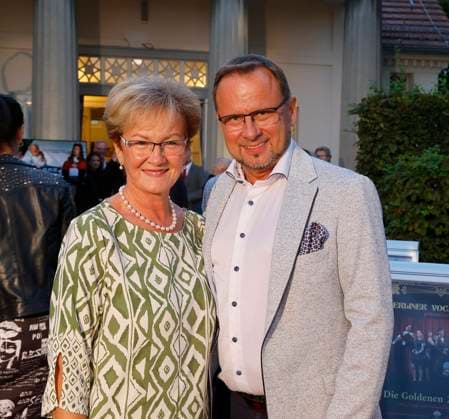 Kathrin and Ronny Heinrcih at the premiere of Der eingebildet Kranke and Dieter Hallervordens 90th birthday at the Schloßpark Theater Berlin